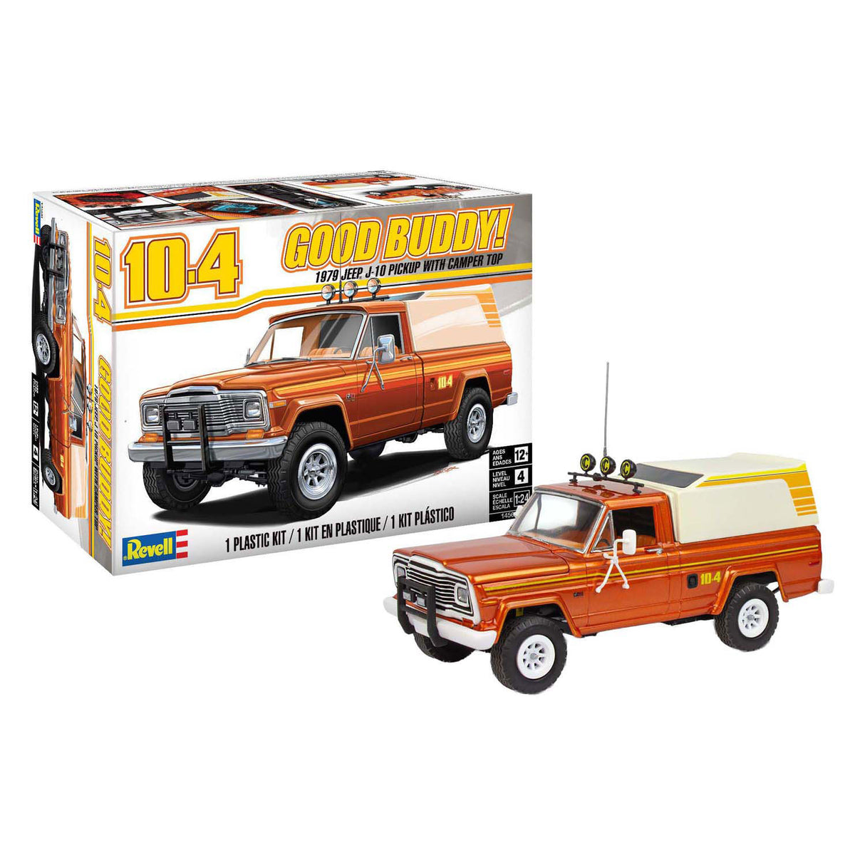 Maquette Revell - Pickup Jeep J-10 1979 avec toit camping-car 1:24 -