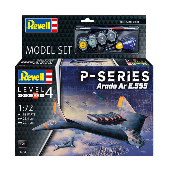Maquette Revell - série P - ar555 1:72 - 98 pcs. - y compris couleurs de peinture de base