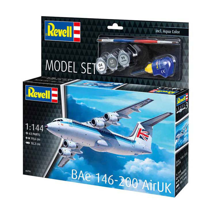Maquette Revell - bae 146-200 airuk 1:144 - 63 pcs.