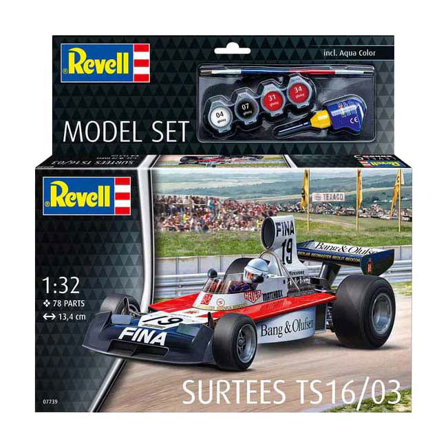Maquette Revell - surtees ts16 03 formule 1 1:32 - 78 pcs. - y compris couleurs de peinture de base