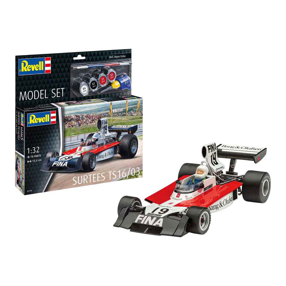 Maquette Revell - surtees ts16 03 formule 1 1:32 - 78 pcs. - y compris couleurs de peinture de base