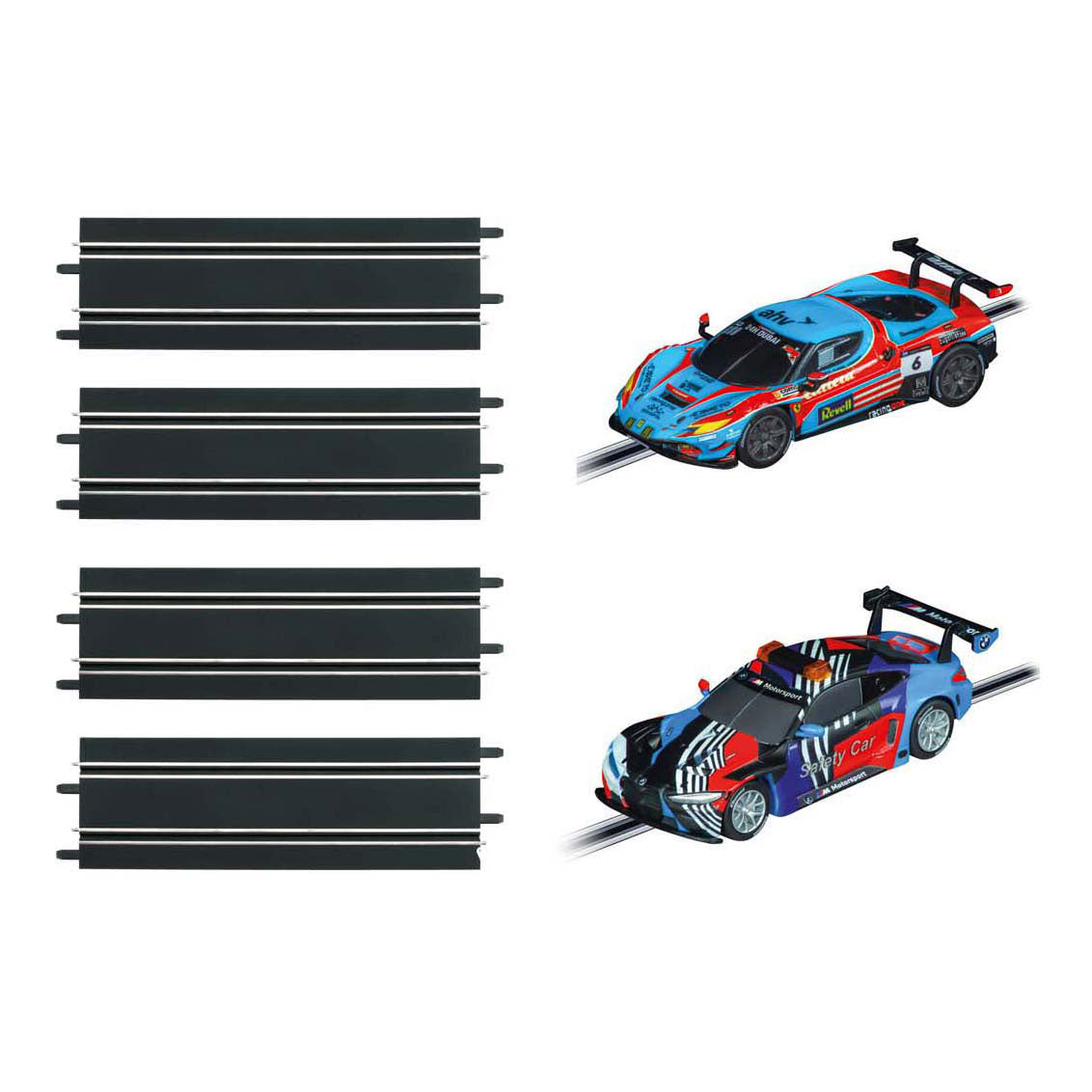 Carrera, allez !!! GT Racer Expansion Set 1:43 - BMW M4 GT3 contre Ferrari 296 gt3