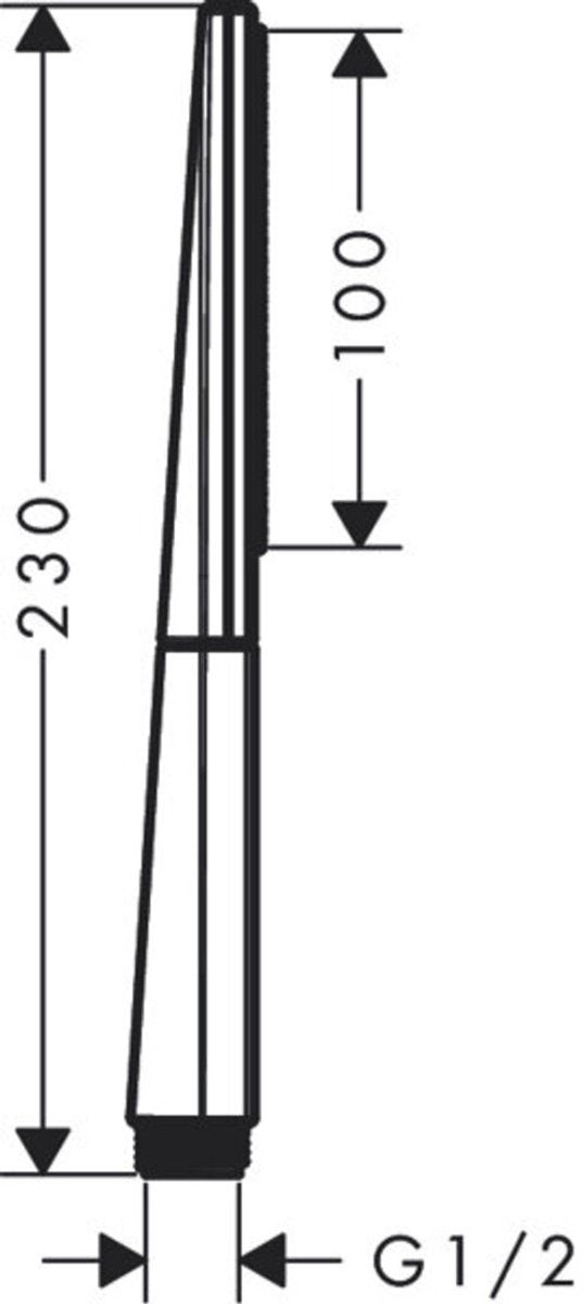 Hansgrohe rainfinity douchette à main 100 1jet blanc mat