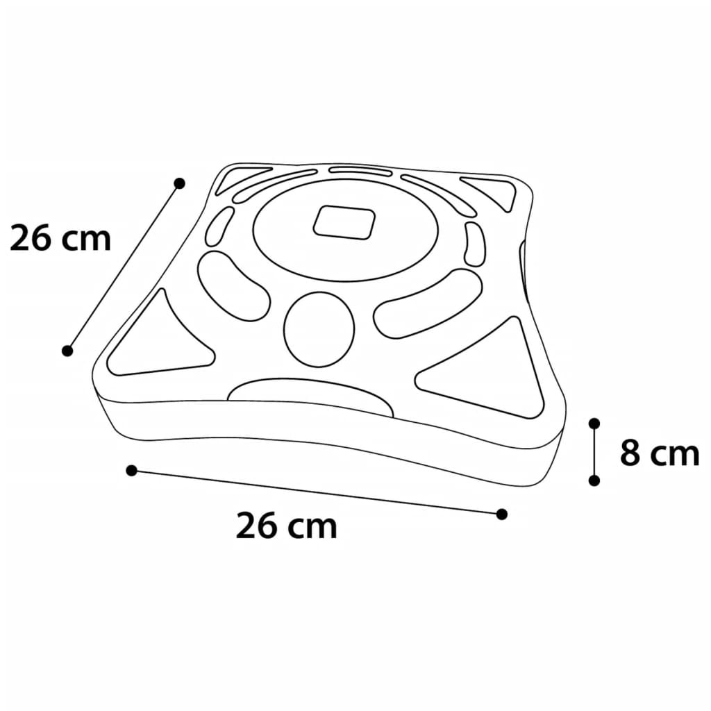 Flamingo Cat Role Toys Orbit 26x26x8 cm blanc
