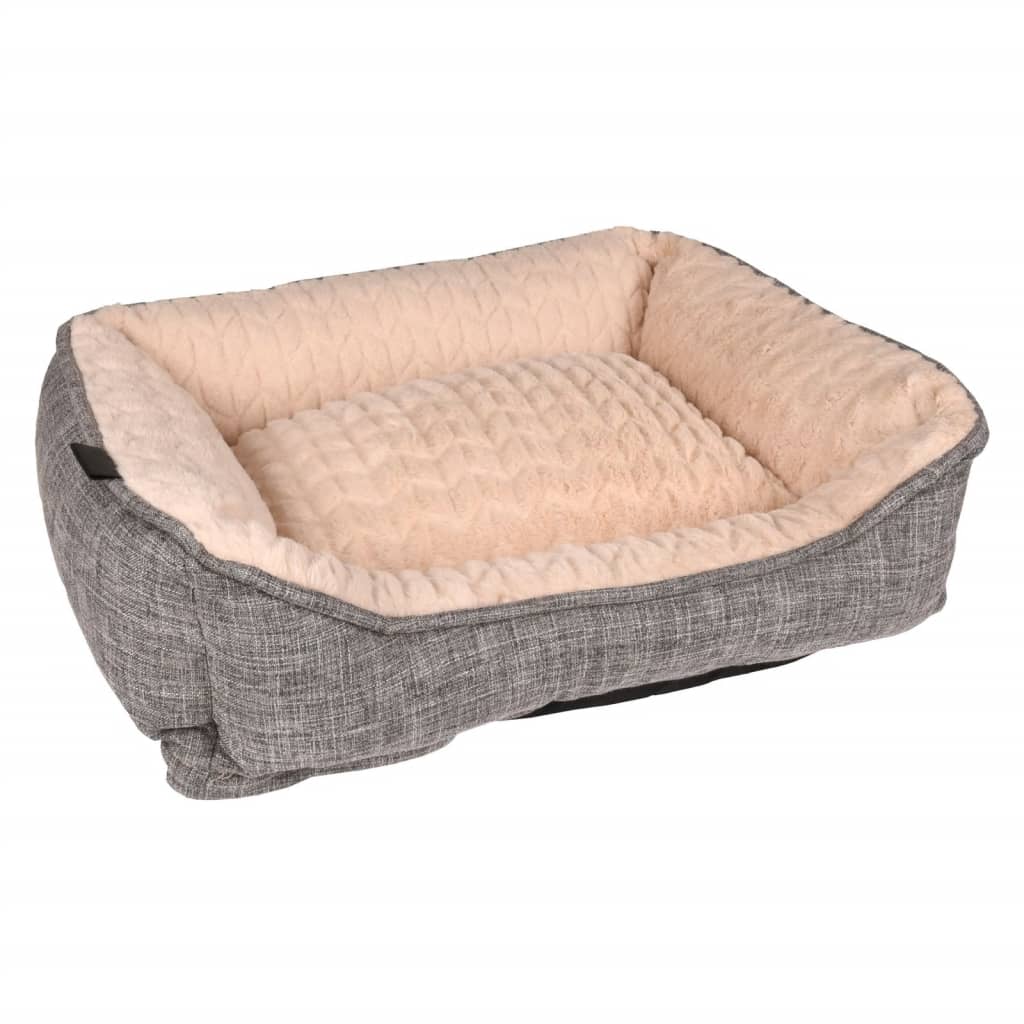 Panier de chien flamanto zupo rectangulaire 50x40x16 cm gris