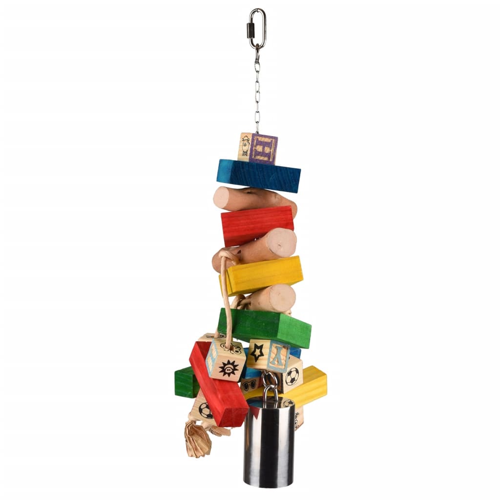Flamingo Bird Toys Bell Rainbow Pendant 52 cm Multi-Colord