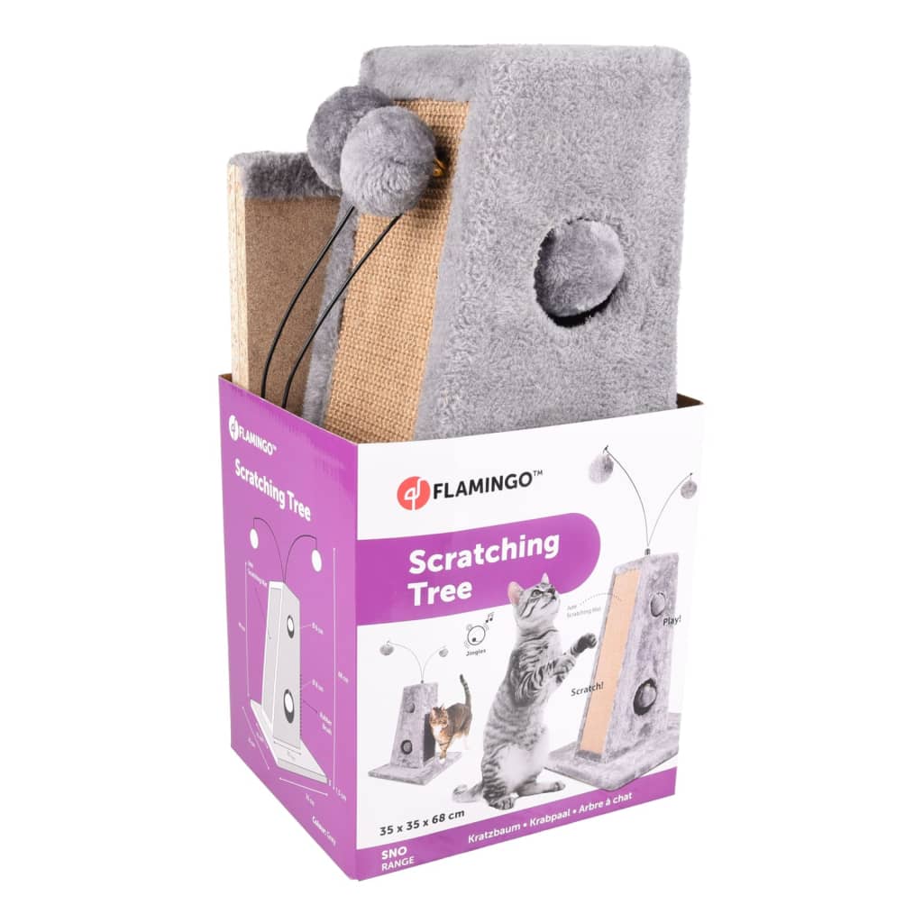 Flamingo Cat Furniture Lara 35x35x68 cm Gray