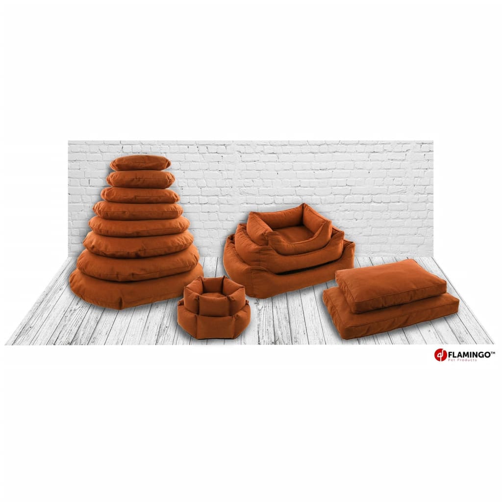 Flamingo Flamingo Dog Panier avec fermeture éclair Ziva Hexagonal 60x20 cm Couleur en terre cuite