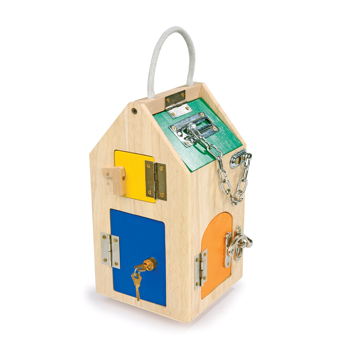 Maison de verrouillage en bois à petit pied