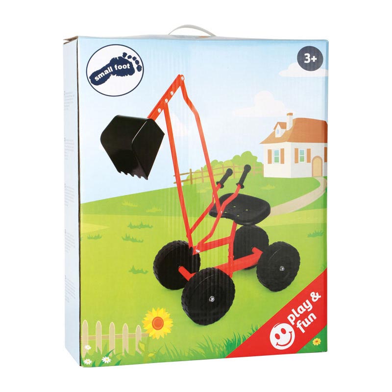 Petit pied - excavateur avec roues