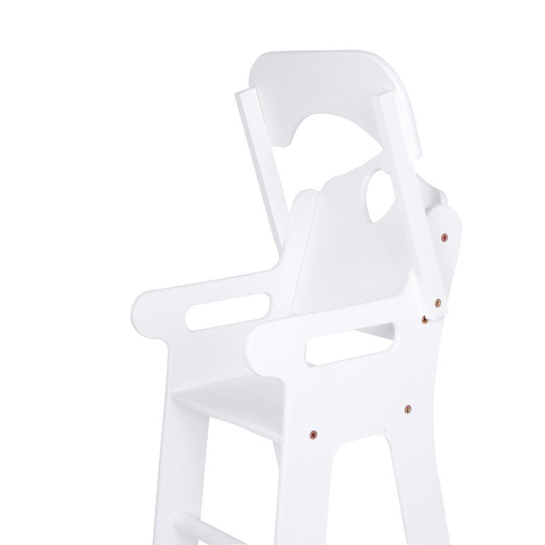 Petit pied - chaise de poupée haute blanc
