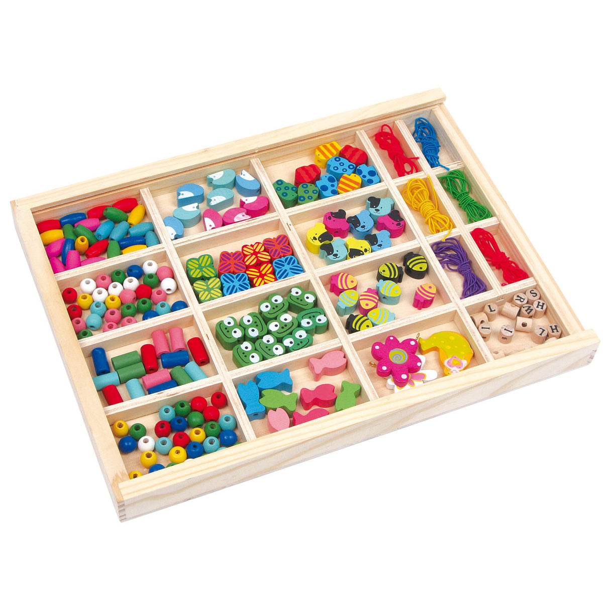 Small foot - ensemble de perles en bois