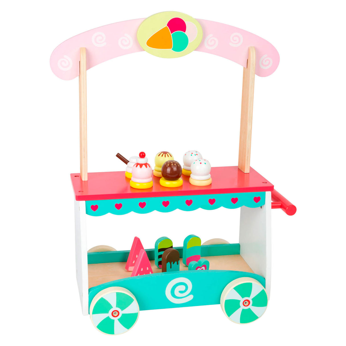 Small foot - chariot à glace en bois avec accessoires