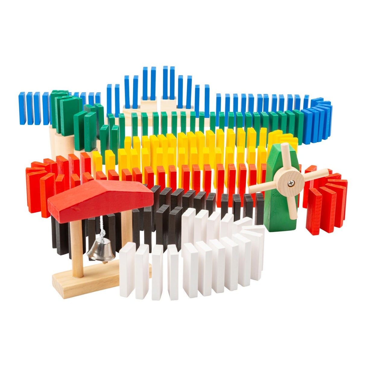 Small foot - rallye de dominos en bois, 490 pcs.