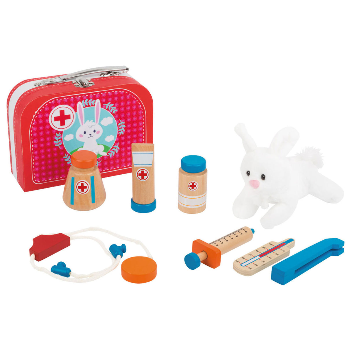Small foot - coffret vétérinaire en bois dans un coffret, 9 pcs.