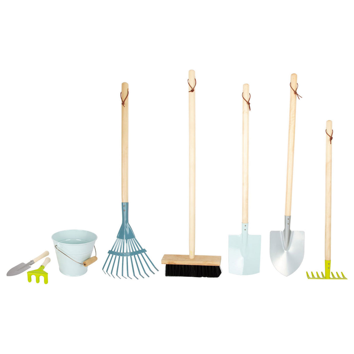 Petit pied - outils de jardin pour enfants en bois, 8dlg.