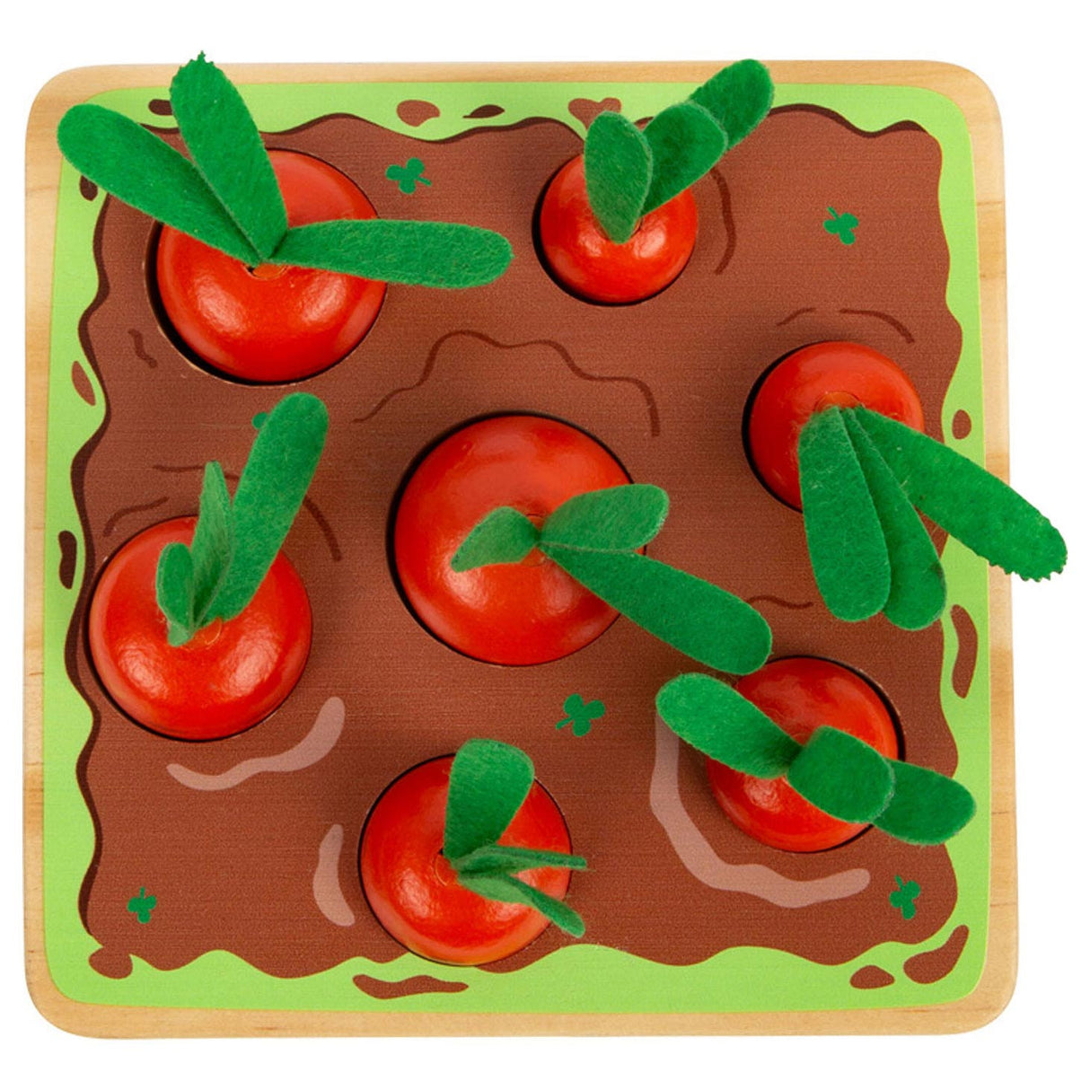 Small foot - ragoût en forme de carotte en bois, 8 pcs.