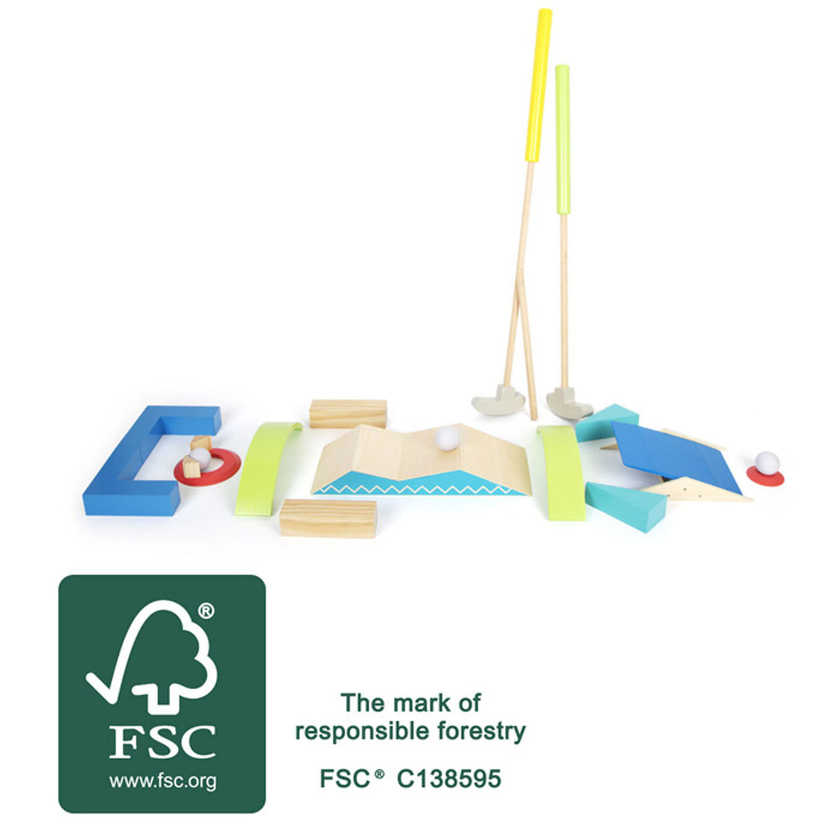 Small foot - set de mini-golf actif