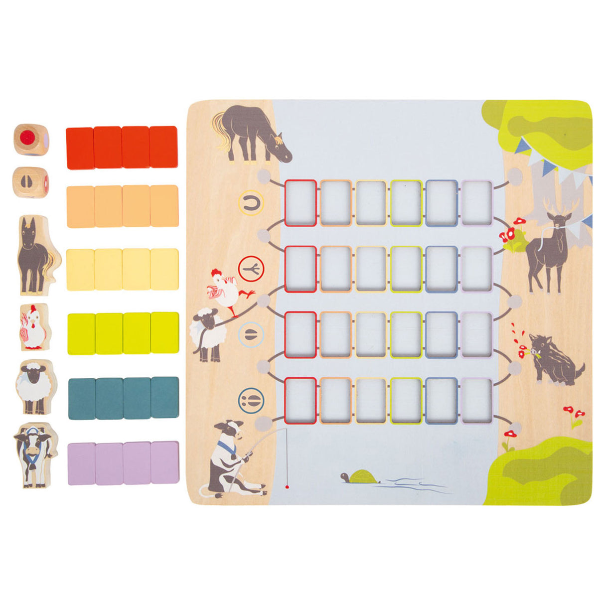 Small foot - Pont à jeux en bois traversant les animaux