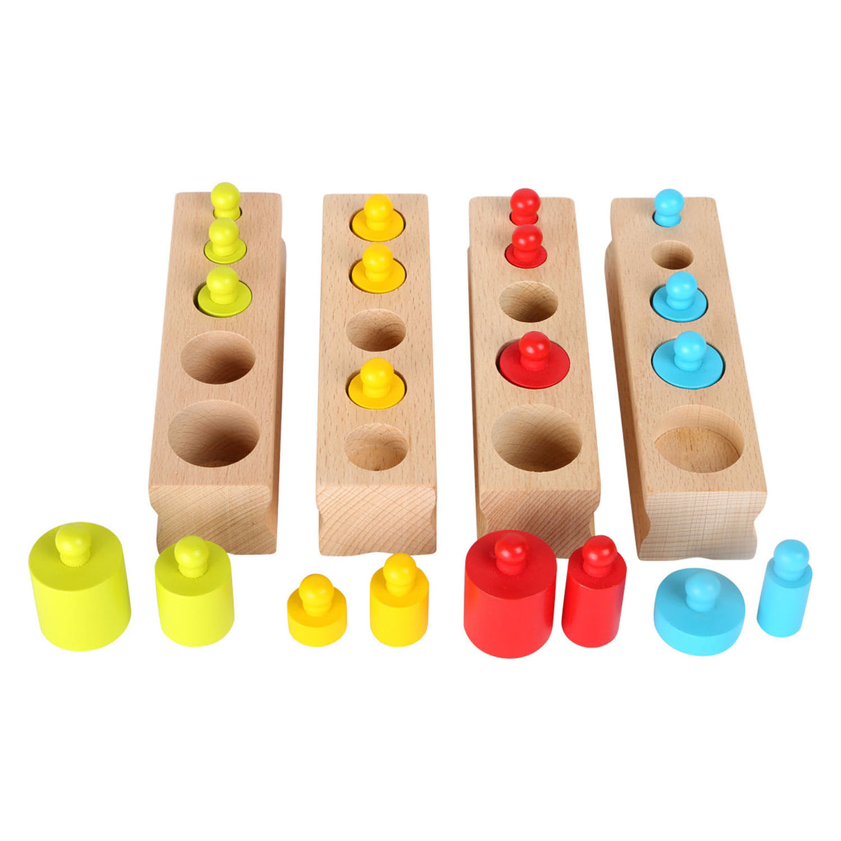 Toi de taille de puzzle en bois petit pied