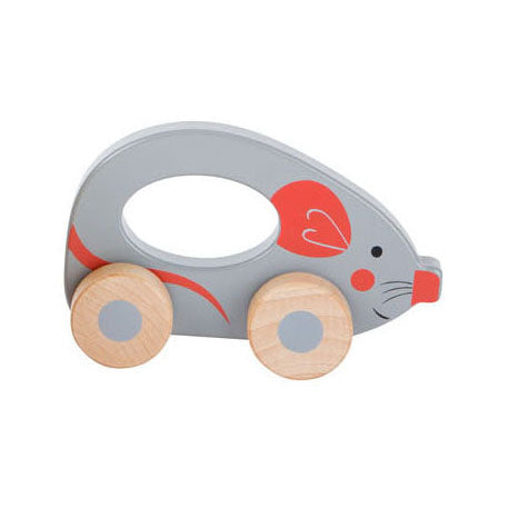 Small foot - figurine à pousser en bois animal sur roulettes
