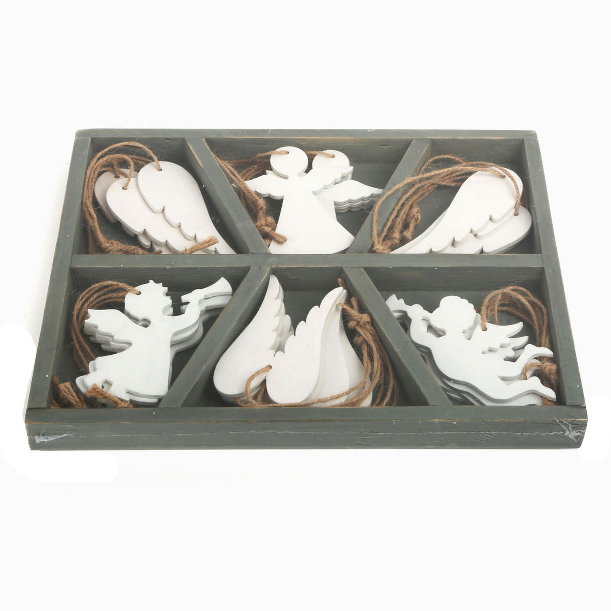 Small foot - pendentifs de Noël en bois ange, 18pcs.