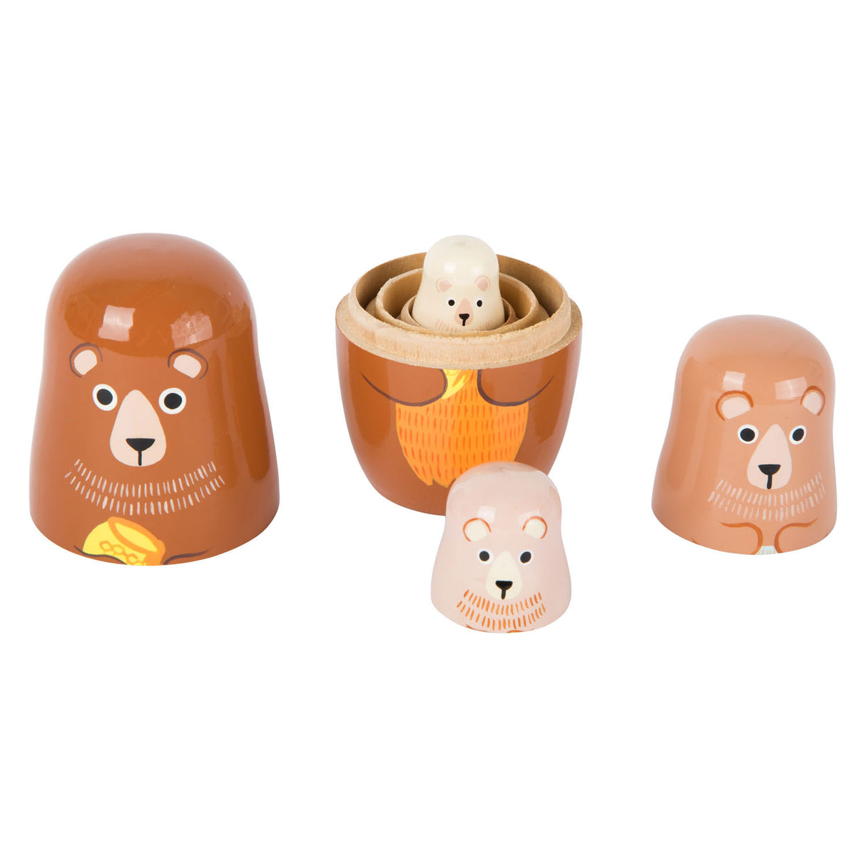 Small foot - poupées matriochka en bois famille des ours