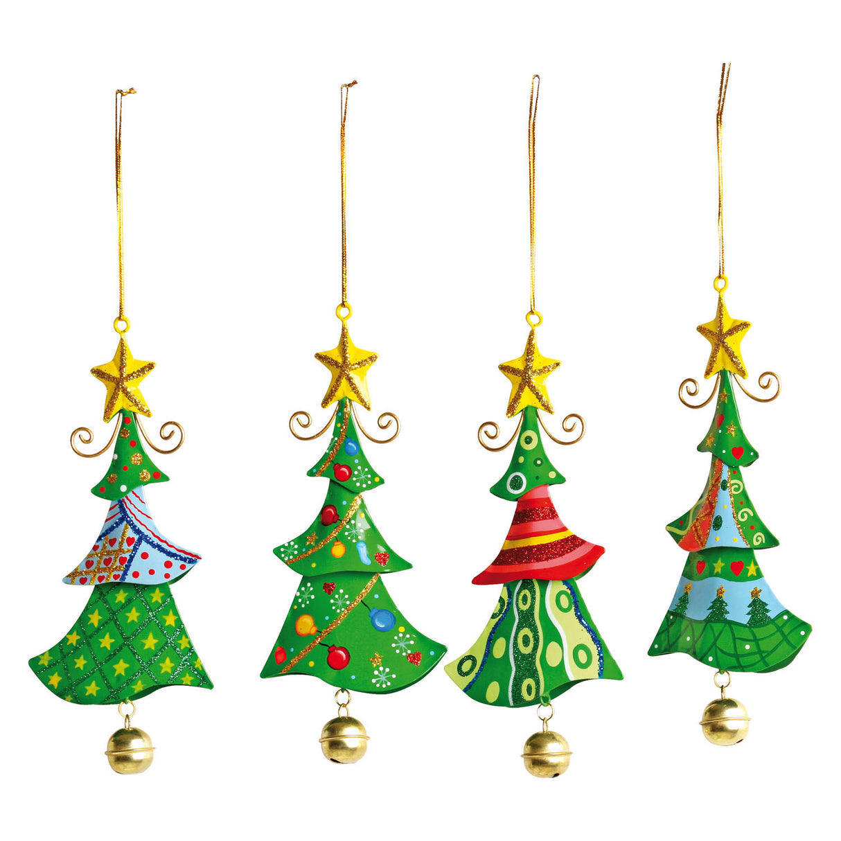 Cintres de Noël en métal Small foot Sapin de Noël, 4 pcs.