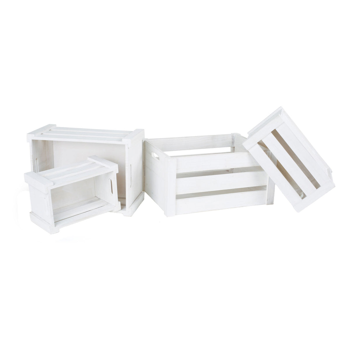 Small foot - boîtes de rangement en bois, lot de 4