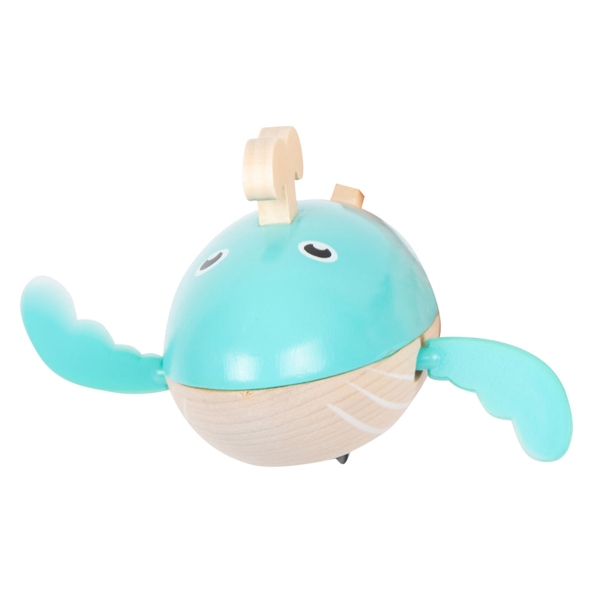 Small foot - jouet de bain baleine en bois à enrouler