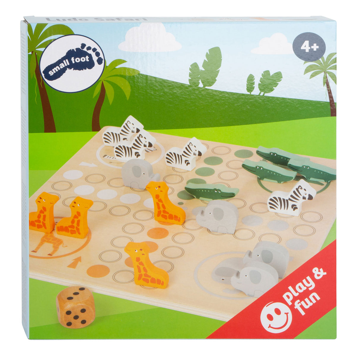 Small foot - safari jeu ludo en bois