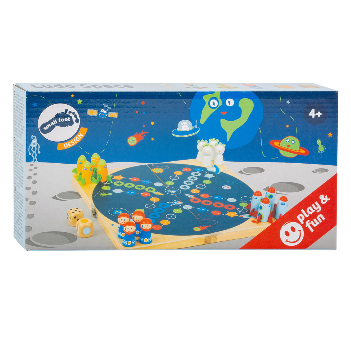 Small foot - jeu ludo espace en bois