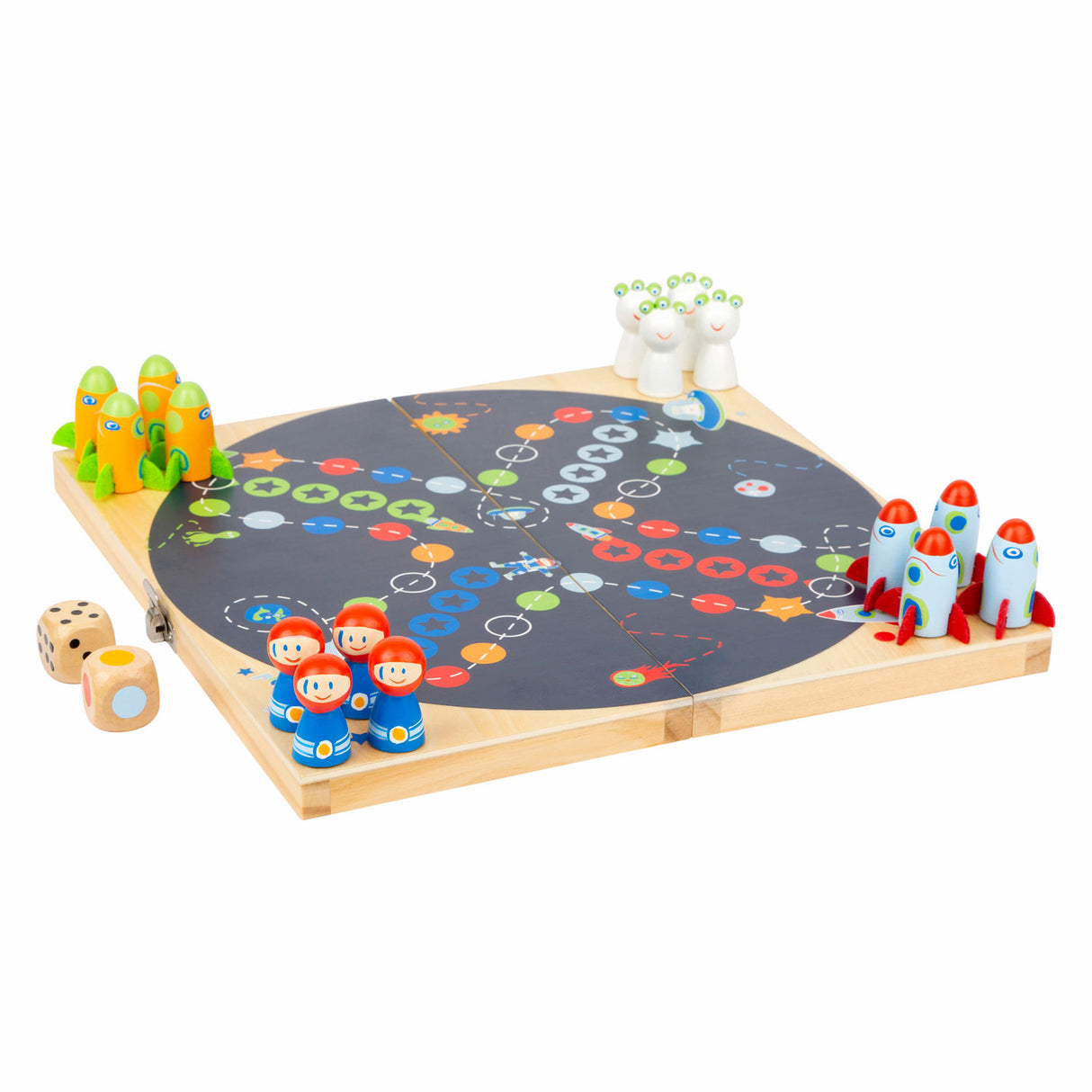 Small foot - jeu ludo espace en bois
