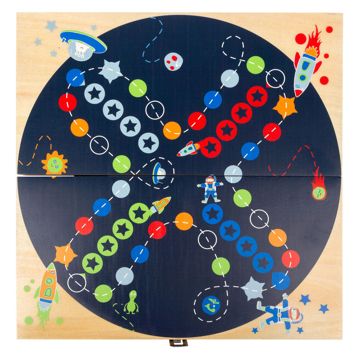 Small foot - jeu ludo espace en bois