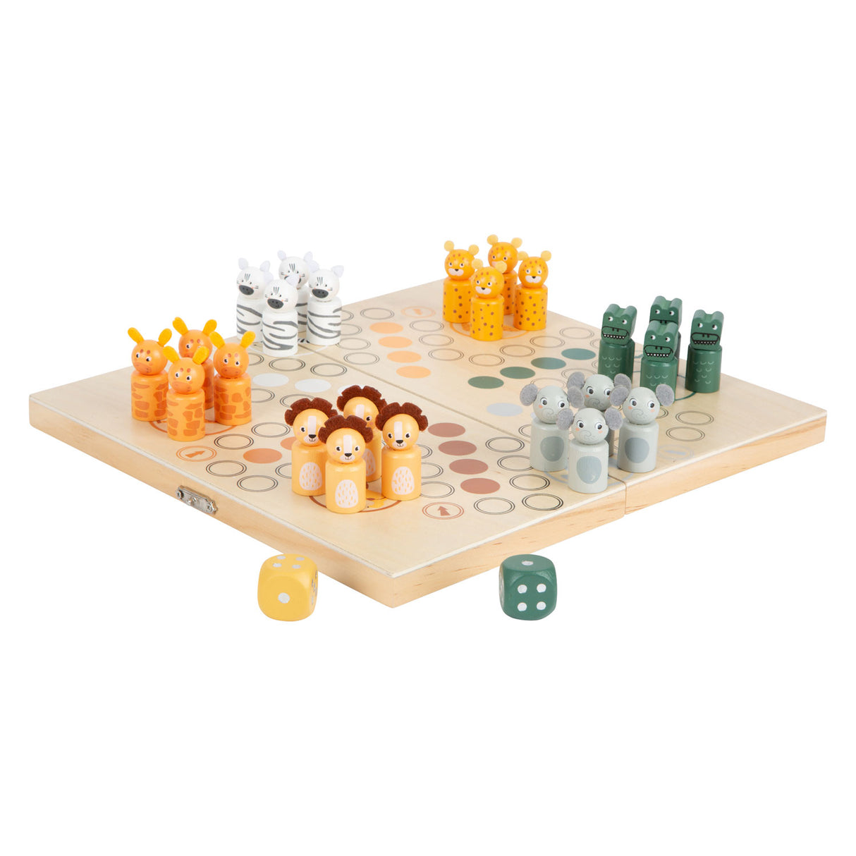 Plafènes 6 Joueurs du jeu Ludo en bois de petit pied