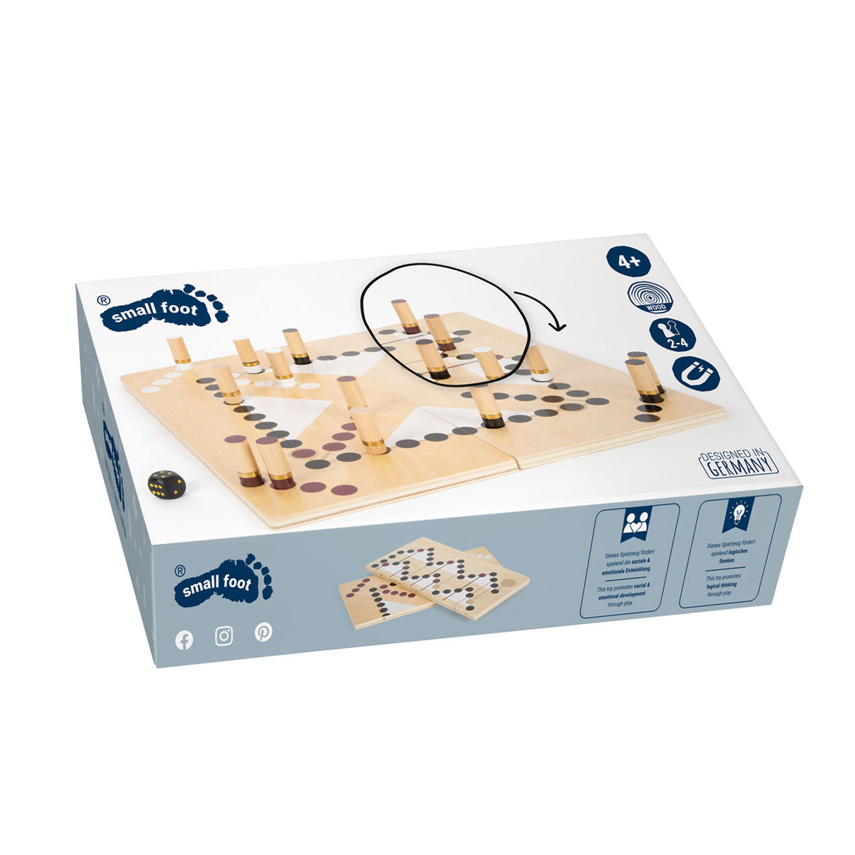 Small foot - jeu de société serpents et échelles édition or