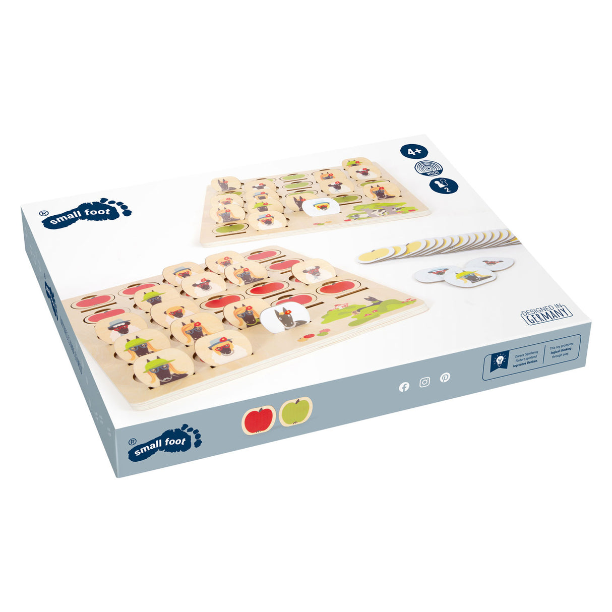 Small foot - jeu de société en bois devinez qui