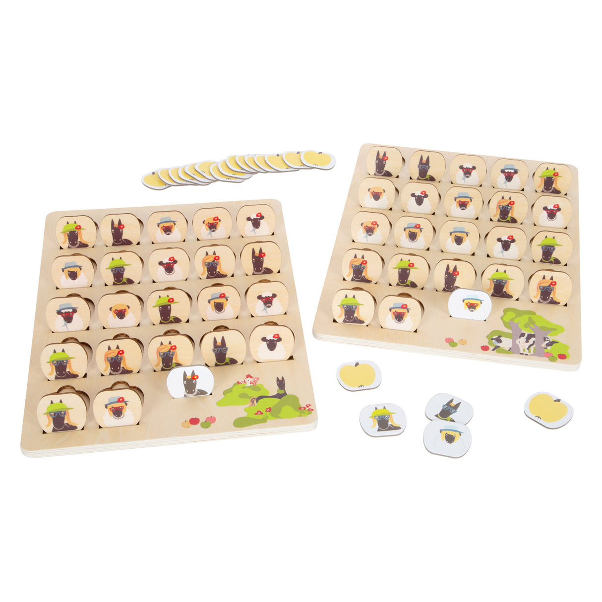 Small foot - jeu de société en bois devinez qui