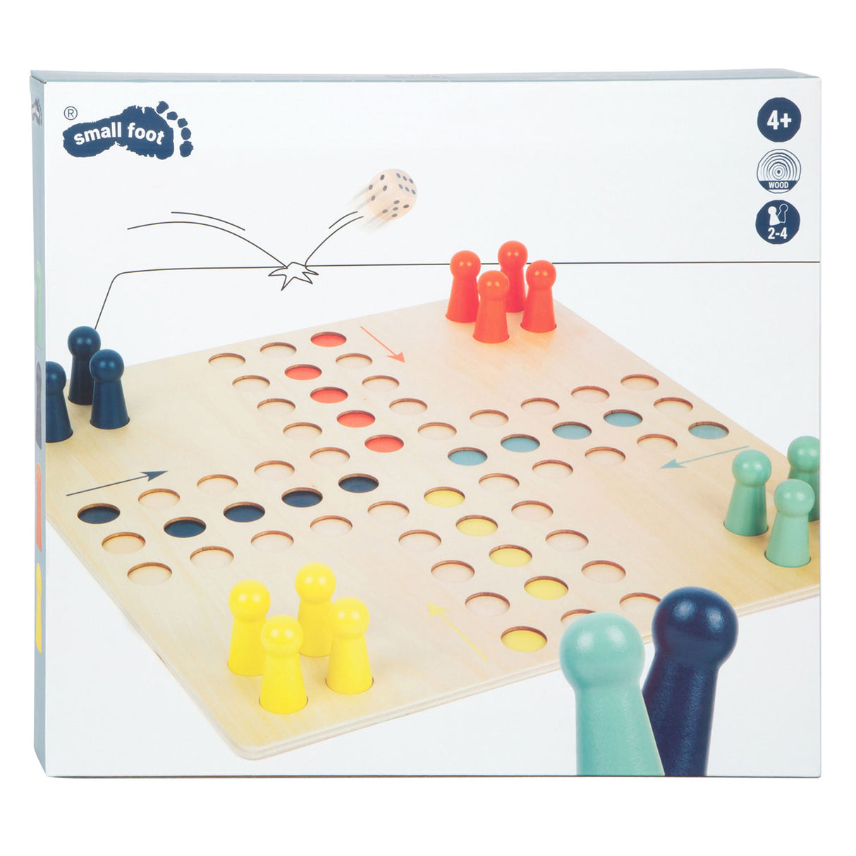 Small foot - jeu ludo en bois xl