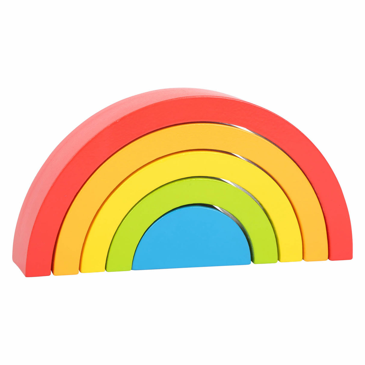 Small foot - blocs de construction en bois arc-en-ciel, 5 pcs.