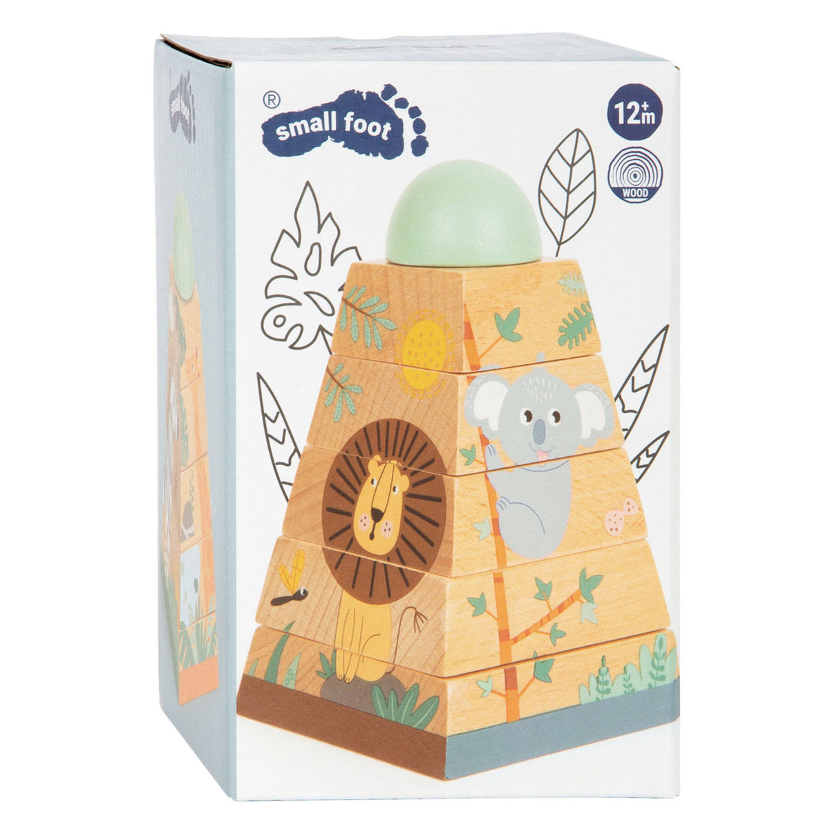 Small foot - tour empilable safari, 6 pcs.