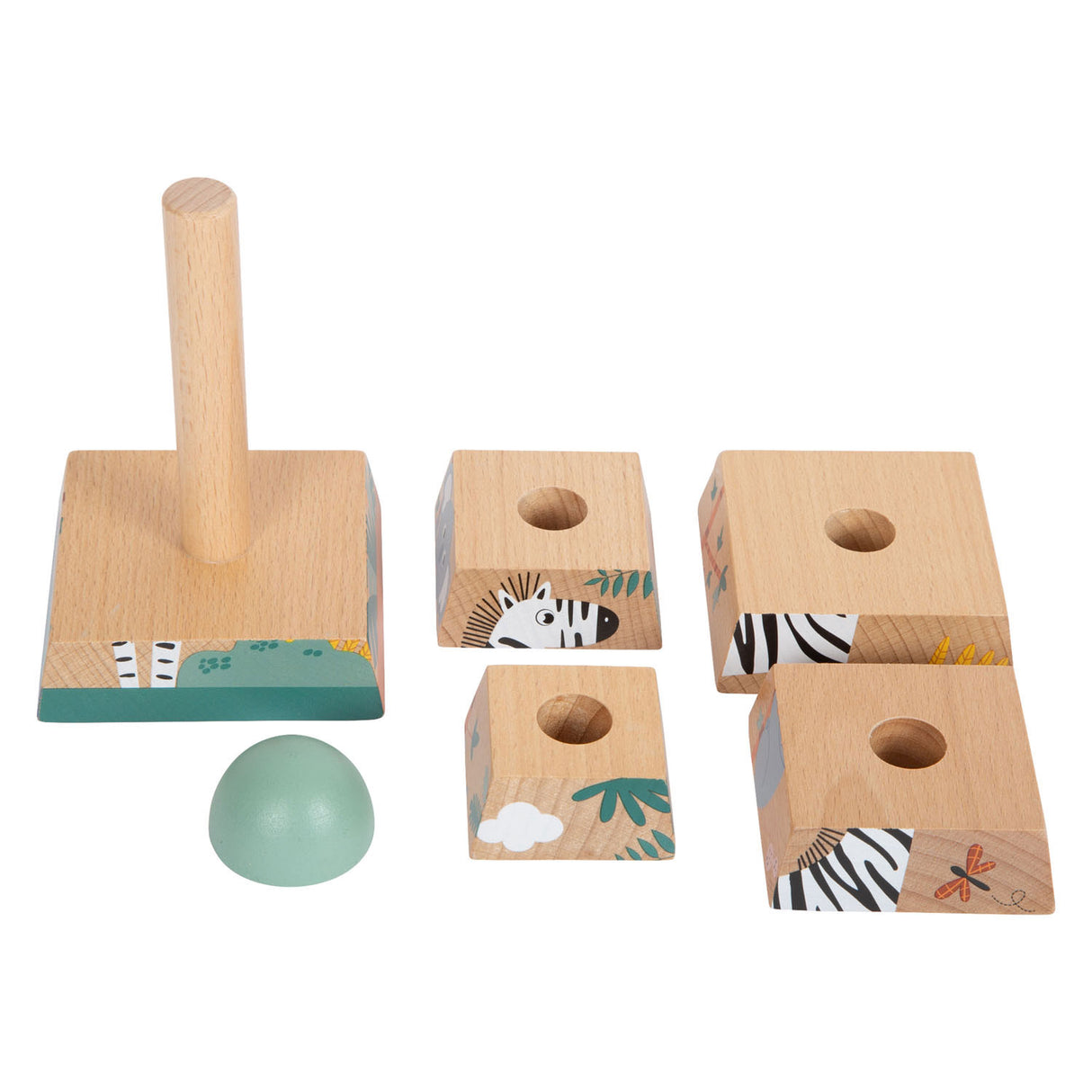Small foot - tour empilable safari, 6 pcs.