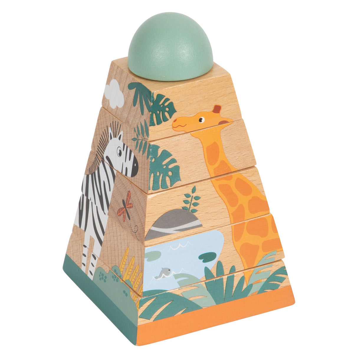 Small foot - tour empilable safari, 6 pcs.
