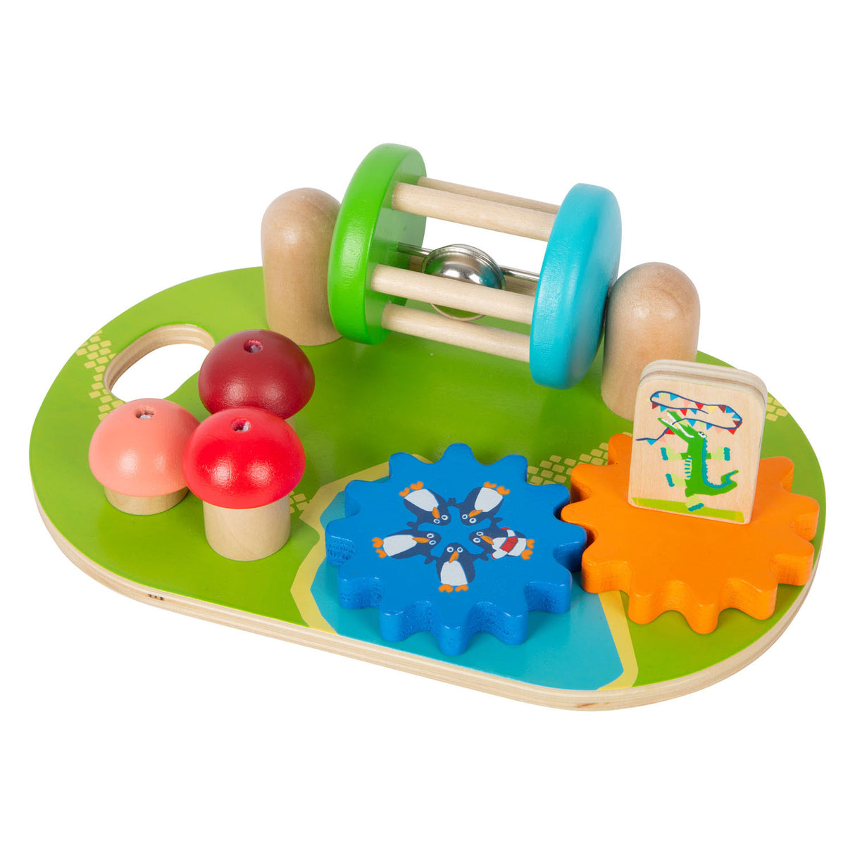 Small foot - planche d'activités en bois pour parc à thème