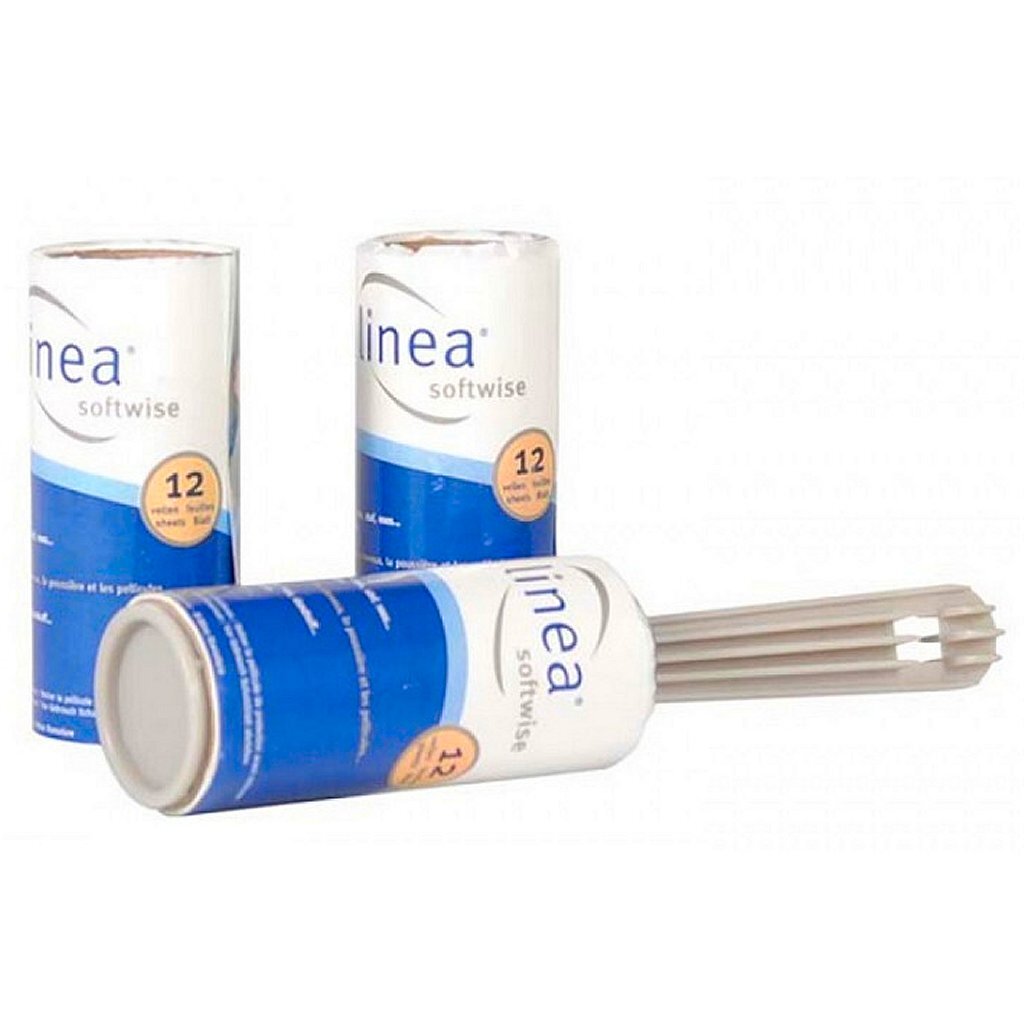 Set de pinceaux adhésifs Linea avec 2 rouleaux de rechange