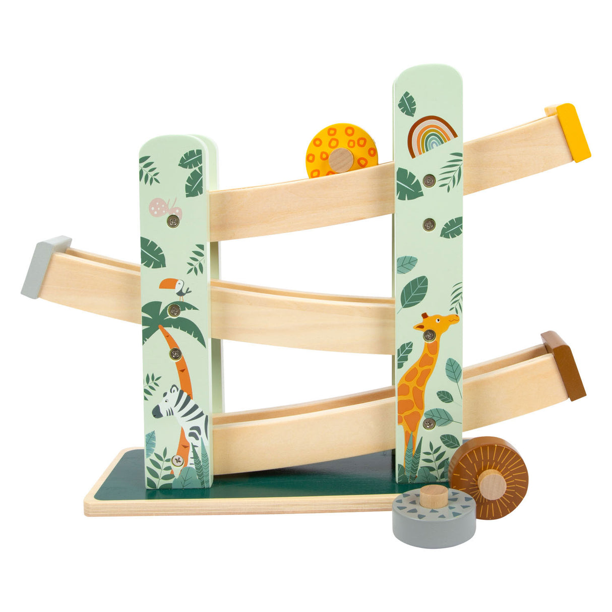 Small foot - safari sur piste de billes en bois, 4 pcs.