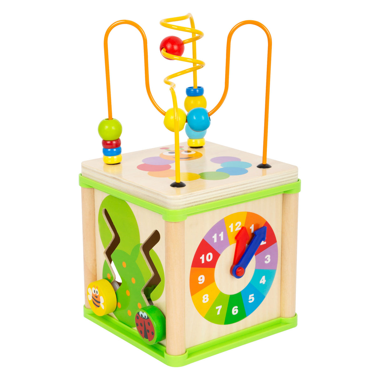 Petits pieds activités en bois motricité en spirale 5in1
