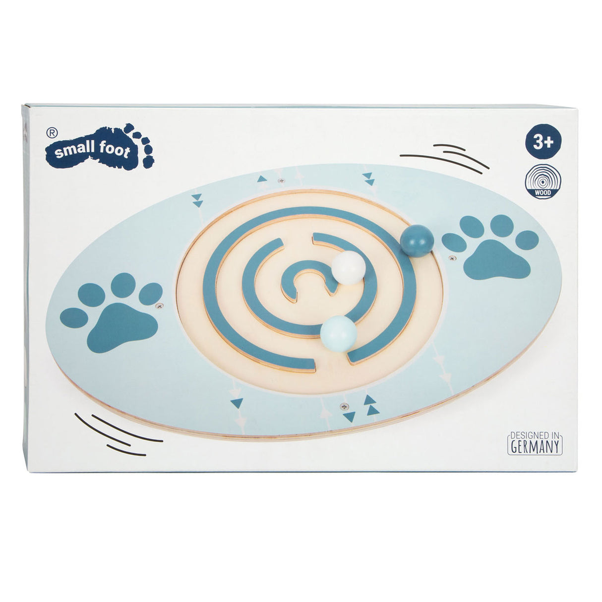 Small foot - planche d'équilibre en bois Sky Paw, 3 parties.