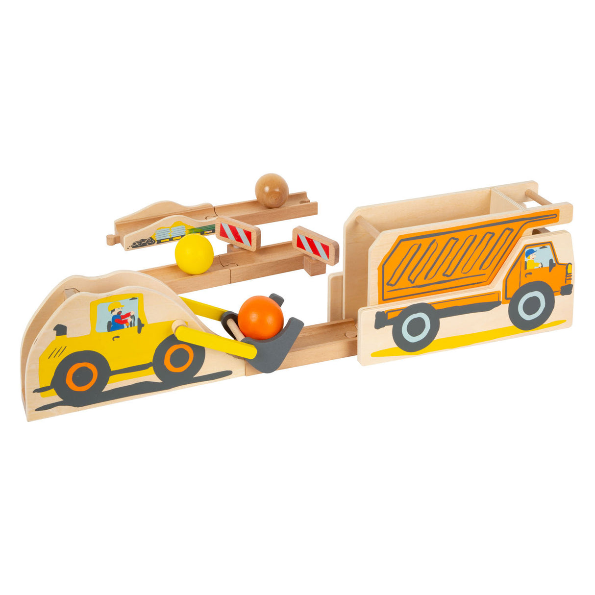 Small foot - Chantier junior de piste de marbre en bois, 10 pcs.