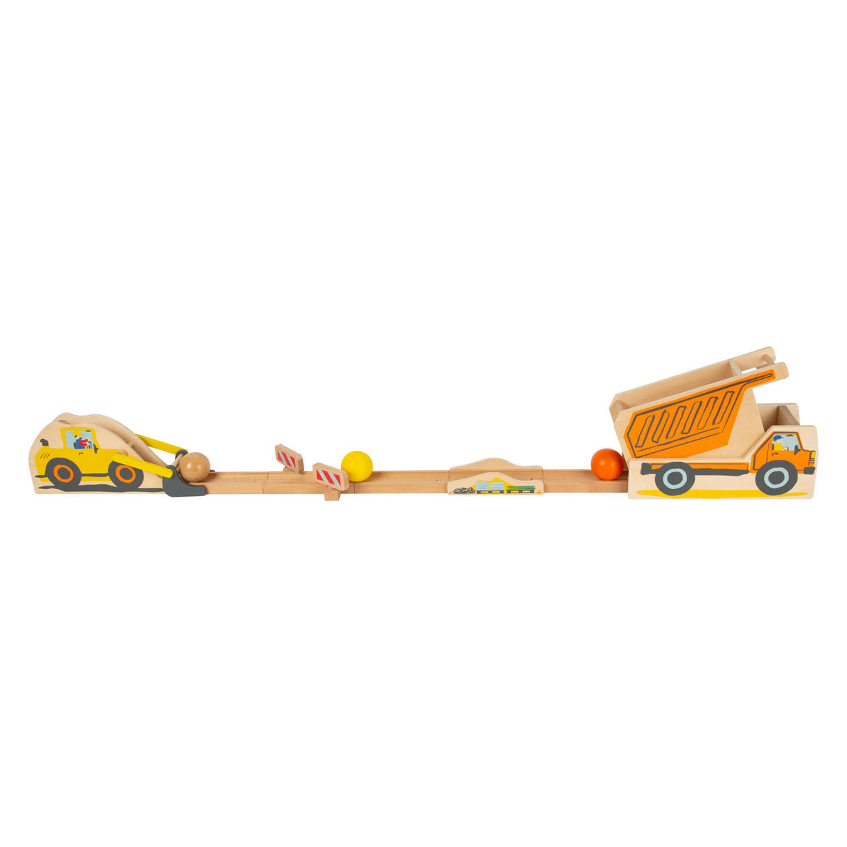 Small foot - Chantier junior de piste de marbre en bois, 10 pcs.